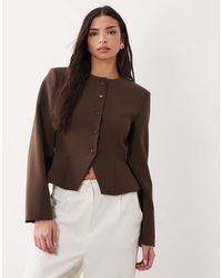ASOS - Getailleerde Blazer Met Peplum - Lyst