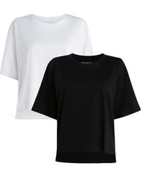 French Connection - 2 Pack Cotton Boxy Scoop Neck T-Shirts - Lyst