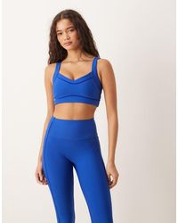 Abercrombie & Fitch - Ypb Velvet Tape Sports Bra Co-ord - Lyst
