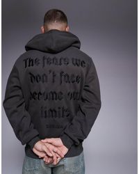 Sixth June - Hoodie Met Quote-Print Op De Achterkant - Lyst