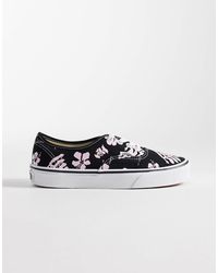 Vans - Authentic - baskets à imprimé feuille - et blanc - Lyst