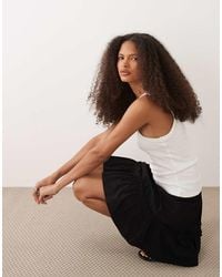 Threadbare - Jersey Ruffled Mini Skirt - Lyst
