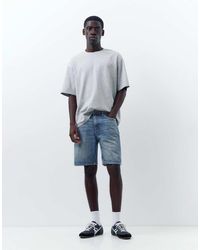 Pull&Bear - Standaard Denim Bermuda Shorts - Lyst