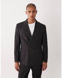 ASOS - Normale Double Breasted Nette Blazer - Lyst