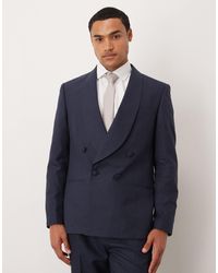 ASOS - Cotton Linen Blend Regular Suit Jacket - Lyst