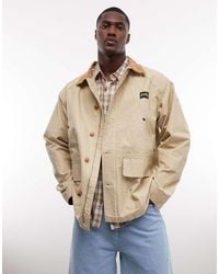 Stan Ray - Button Up Utility Style Jacket With Contrast Collar - Lyst