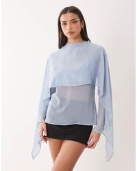ASOS - – transparente chiffon-bluse - Lyst