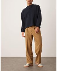 ASOS - Smart Wide Leg Trousers With Front Pleats - Lyst