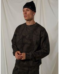 Good For Nothing - Oversized Printed Cotton Camo Hoodie - Lyst