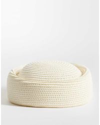 ASOS - Pillbox Hoed Van Stro - Lyst