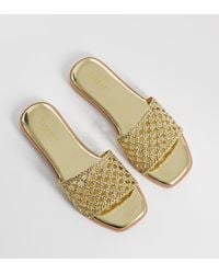 SIMMI - Simmi London Wide Fit Luna Woven Flat Sandals - Lyst
