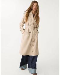 Stradivarius - – langer, fließender trenchcoat - Lyst