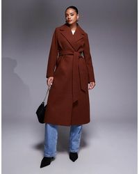Forever New - Formal Wool Blend Wrap Belted Longline Coat - Lyst