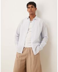 Mango - Camisa A Rayas De Manga Larga De Sirsaca De Algodón De - Lyst