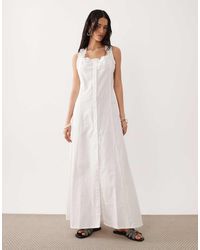 esmé studios - Button Down Beach Maxi Dress - Lyst