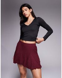 ASOS - Texture Godet Mini Skirt - Lyst
