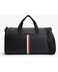 Tommy Hilfiger - Sac polochon avec bande emblématique et logo métallisé - Lyst