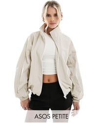 ASOS - Asos Design Petite Track Jacket With Piping Detail - Lyst