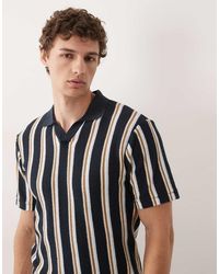 Blend - Polo Vestibilità Classica Con Colletto Aperto A Righe - Lyst