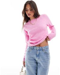 Vero Moda - Round Neck Knitted Jumper - Lyst