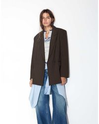 Pull&Bear - Blazer Doppiopetto A Righe - Lyst