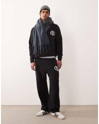ASOS - Oversized Co-Ord Knitted Cuffed Joggers With Nyc Logo - Lyst