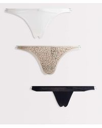 Calvin Klein - Icon Logo 3 Pack Dipped Thongs - Lyst