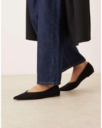 ASOS - Wide Fit Ludo Pointed Ballet Flats - Lyst