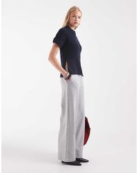 ASOS - Wide Leg Brushback Joggers - Lyst