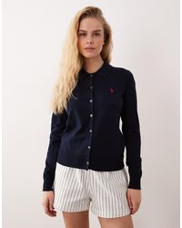 Polo Ralph Lauren - Icon Logo Pima Cotton Fine Knit Cardigan - Lyst