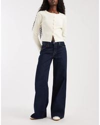 Levi's - Jeans Denim Wide Middy Lavaggio Scuro - Lyst