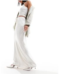 4th & Reckless - Falda larga color con cordón ajustable en la cintura - Lyst