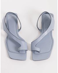 ASOS - Francesca Premium Minimal Clean Toe Loop Flat Sandal - Lyst