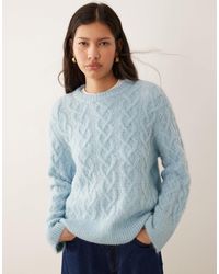 Vila - – flauschiger strickpullover - Lyst