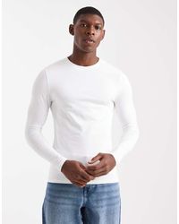 ASOS - Essentials Muscle Fit Long Sleeve T-shirt - Lyst