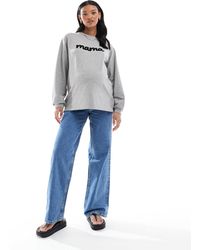 ASOS - Asos design maternity - jean dad large - épuré - Lyst