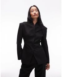 ASOS - Grown On Neck High Break Point Blazer - Lyst