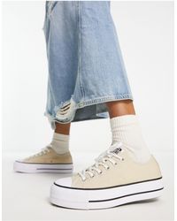 Converse - Chuck Taylor All Star Lift Ox - Sneakers Met Plateauzool - Lyst
