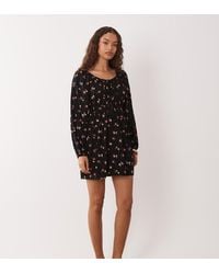 Miss Selfridge - Miss Selfridge Spun Scoop Neck Mini Tea Dress - Lyst