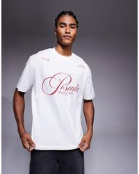 ASOS - Ruimvallend T-Shirt Met Grafische Tekstprint - Lyst