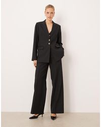 Y.A.S - High Waist Pleated Tailored Trouser Co-ord - Lyst