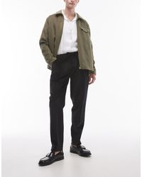 TOPMAN - Toelopende Broek Van Corduroy - Lyst