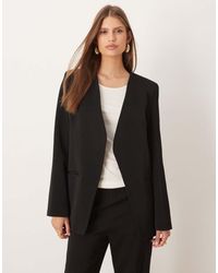 Mango - Harry Tailored Collarless Blazer Co-ord - Lyst
