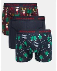 Jack & Jones - 3 Pack Christmas Trunks - Lyst