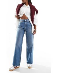 ASOS - Dad Jeans Met Wijde Pijpen - Lyst