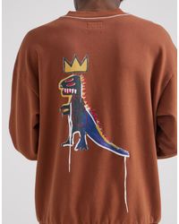 Lee Jeans - X Jean-michael Basquiat Capsule Back Artwork Print Sweatshirt - Lyst