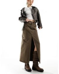 Dr. Denim - Myra Maxi Denim Skirt With Front Split - Lyst