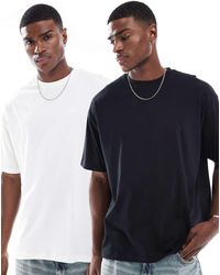 ASOS - Essentials 2 Pack Oversized T-shirts - Lyst