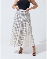 Yours Clothing - Polka Dot Maxi Skirt - Lyst