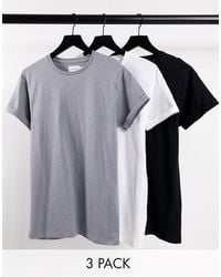 TOPMAN – 3er-pack t-shirts - Mehrfarbig